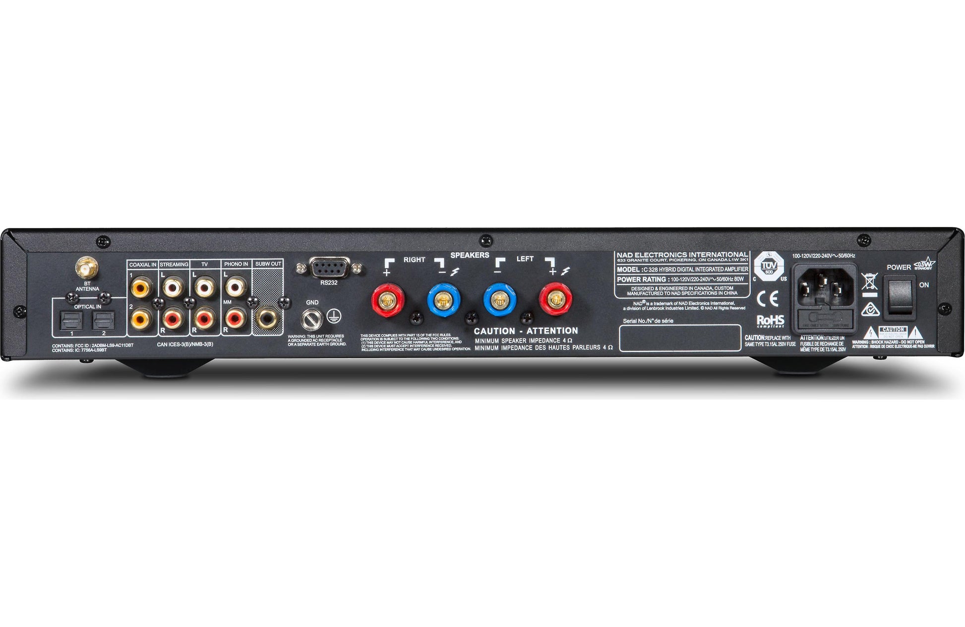 NAD C 328 Stereo integrated amplifier with built-in DAC and Bluetooth® - Just Audio HiFi