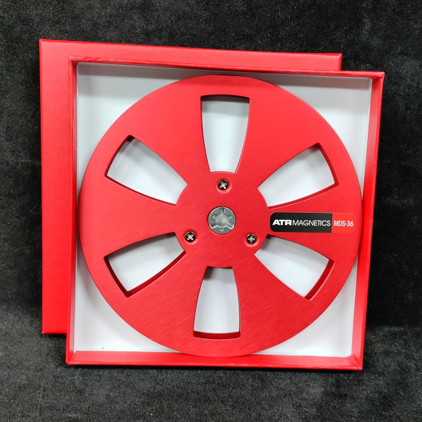 ATR MDS-36 1/4" Empty 7" NAB Metal Reel Cardboard Box *RED*