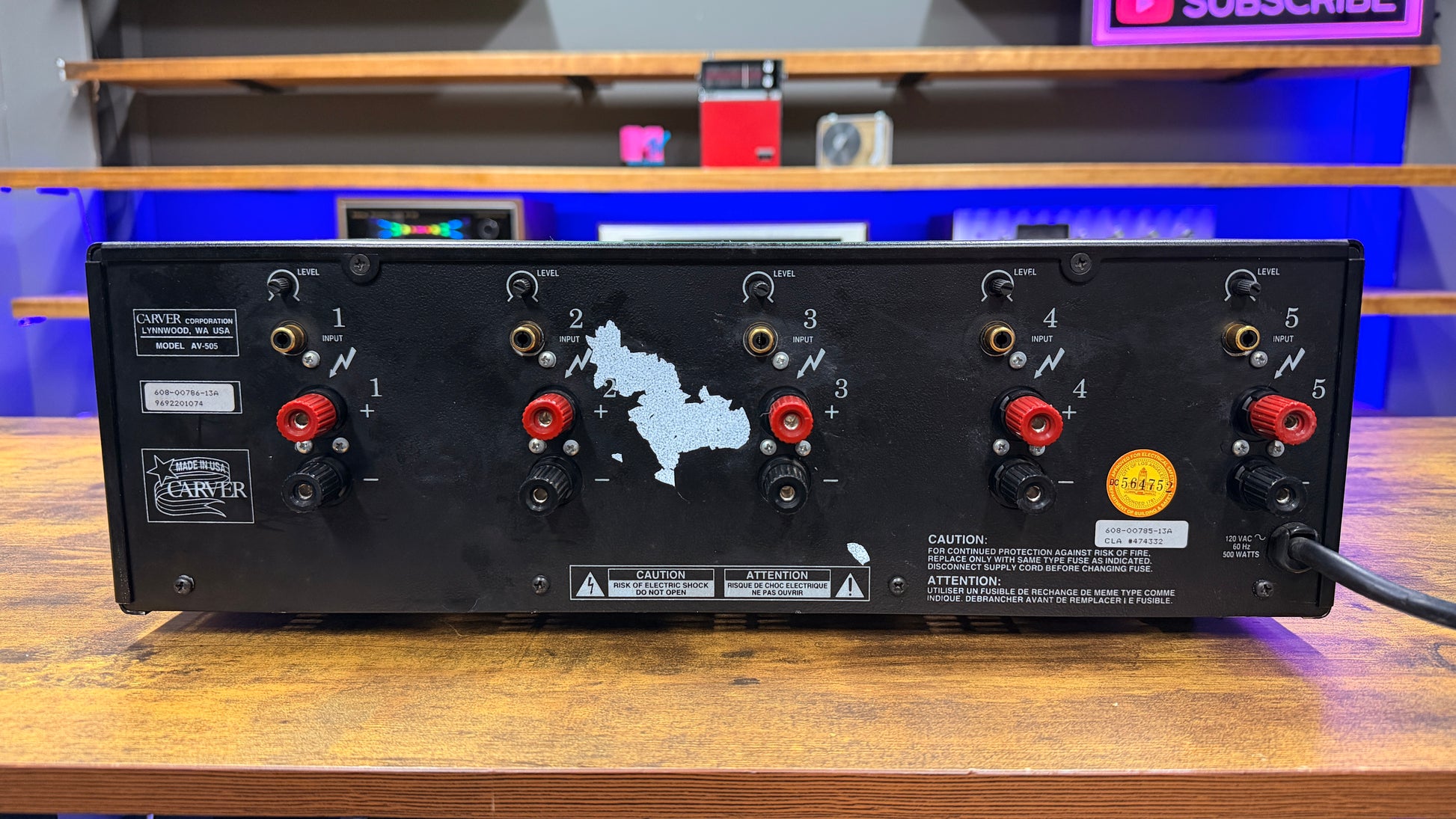 Carver AV-505 - Just Audio HiFi