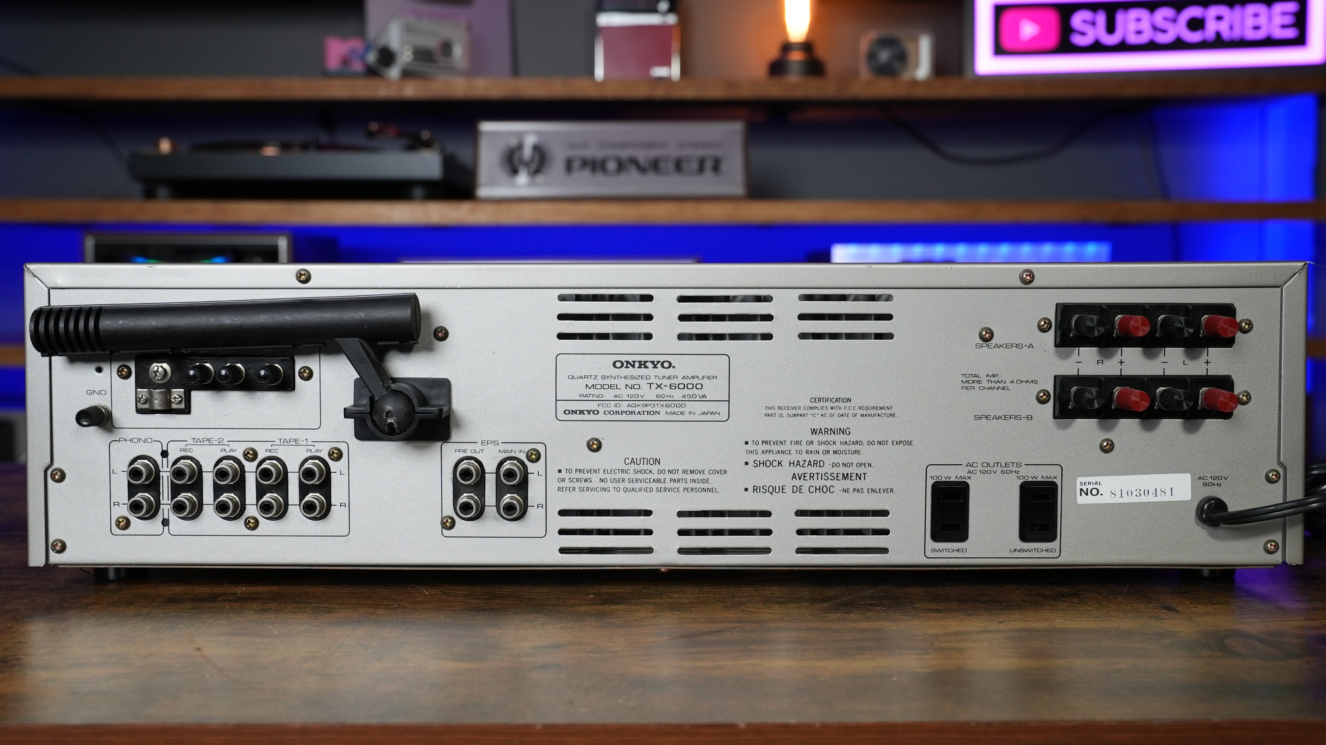 【昭和レトロ】オンキョーONKYO T-6000 TA-600 オーディオ機器 ONKYO TA-600の仕様 オンキヨー/オンキョー