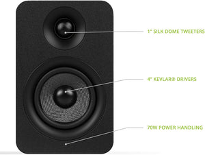 Kanto YU Passive 4" Bookshelf Speakers