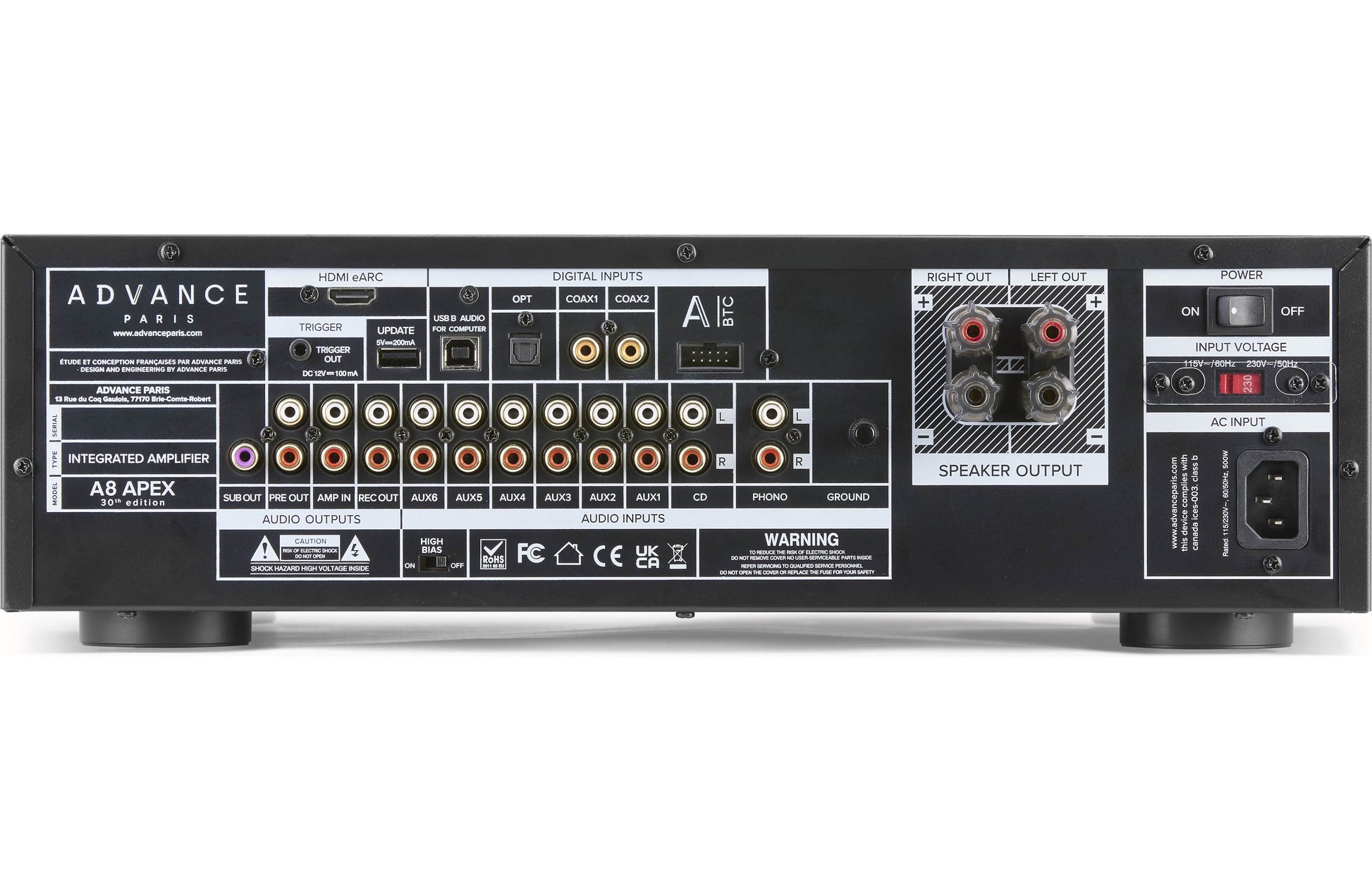 Advance Paris A8 APEX - Just Audio HiFi